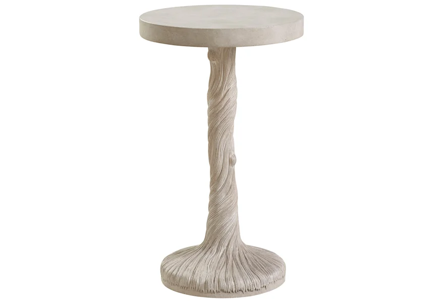 Malibu Saddle Peak Round Accent Table by Barclay Butera at Esprit Decor Home Furnishings